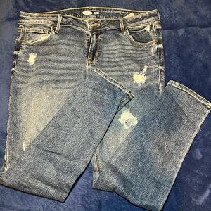 NWOT old Navy Rockstar Super Skinny Blue Old Navy Jeans